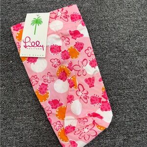 Lilly Pulitzer Pink Floral wine sleeve